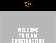 Tablet Screenshot of elamconstruction.com